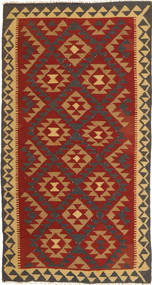 Kilim Maimane Rug 102X193 Red/Brown Wool, Afghanistan Carpetvista