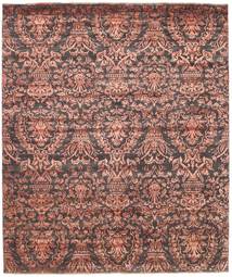 256X302 Damask Teppich Moderner Rot/Braun Großer (Wolle, Indien) Carpetvista