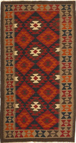  Kilim Maimane Rug 100X195 Wool Brown/Red Small Carpetvista