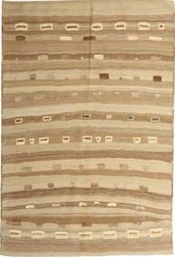 159X235 Kelim Modern Teppich Moderner Beige/Orange (Wolle, Persien/Iran) Carpetvista