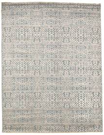 241X314 Damask Rug Modern Beige/Grey (Wool, India) Carpetvista