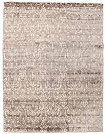 Damask Teppich 239X307 Beige/Hellgrau Wolle, Indien Carpetvista