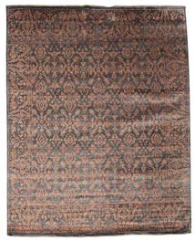 232X292 Damask Teppich Moderner Braun/Orange (Wolle, Indien) Carpetvista
