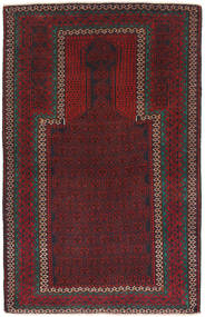 Belutsch Teppich 86X140 Dunkelrot/Grün Wolle, Afghanistan Carpetvista