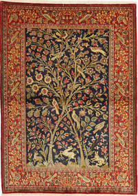  Orientalischer Ghom Sherkat Farsh Teppich 107X150 Wolle, Persien/Iran Carpetvista