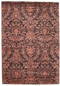 絨毯 Damask 172X245 レッド/茶色 (ウール, インド)