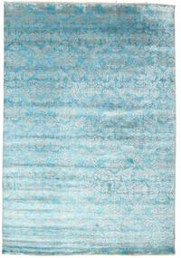 204X299 絨毯 Damask モダン ライトブルー/ブルー (ウール, インド) Carpetvista