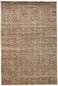 207X304 Damask Teppich Moderner Orange/Beige (Wolle, Indien) Carpetvista