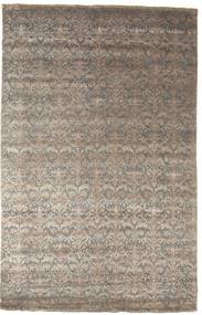 Damask Teppich 195X305 Beige/Orange Wolle, Indien Carpetvista