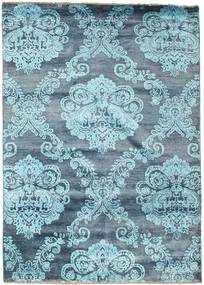 173X245 Damask Teppich Moderner Blau/Hellblau (Wolle, Indien) Carpetvista