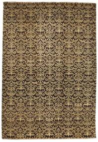 Damask Teppich 198X288 Beige/Orange Wolle, Indien Carpetvista
