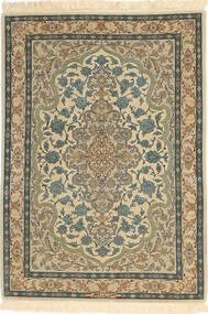  Persischer Isfahan Seidenkette Teppich 82X115