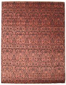 Damask Teppich 243X304 Rot/Dunkelrot Wolle, Indien Carpetvista