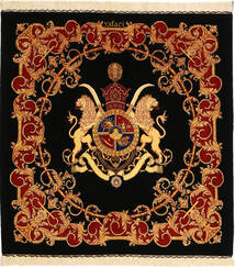 絨毯 オリエンタル クム シルク 署名 : Vafai 100X105 正方形 (絹, ペルシャ/イラン)