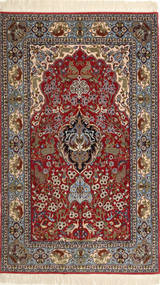 108X170 絨毯 オリエンタル イスファハン 絹の縦糸 (ウール, インド)