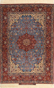  Persischer Isfahan Seidenkette :Sighned Seirafian Teppich 110X157