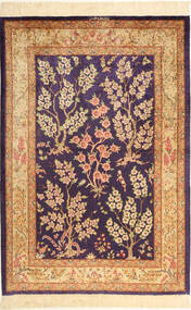  100X150 Qum Silk Signed : Motavasel Rug Persia/Iran