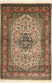  Persisk Ghom Silke Matta 106X163 (Silke, Persien/Iran)