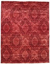235X297 Damask Matta Modern Röd/Mörkröd (Ull, Indien) Carpetvista
