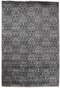  Damask Rug 200X301 Wool Grey/Dark Grey Carpetvista