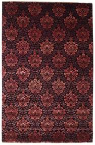 Damask Teppich 196X301 Dunkelrot/Rot Wolle, Indien Carpetvista
