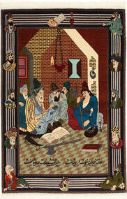  Persischer Täbriz 50 Raj Bild Teppich 100X150
