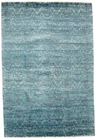  Damask 絨毯 204X299 ウール ブルー/ライトブルー Carpetvista