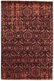  198X300 Damask Teppich Dunkelrot/Rot Indien Carpetvista