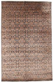 189X300 Damask Teppich Moderner Braun/Orange (Wolle, Indien) Carpetvista