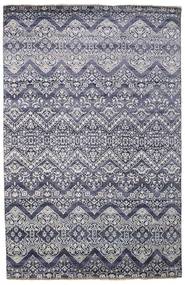 絨毯 Damask 200X305 グレー/ライトグレー (ウール, インド)