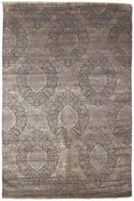 199X301 Damask Teppich Moderner Orange/Beige (Wolle, Indien) Carpetvista