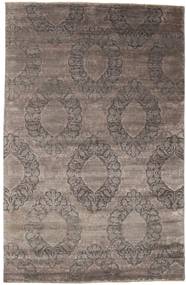 190X294 Damask Teppich Moderner Braun/Orange (Wolle, Indien) Carpetvista