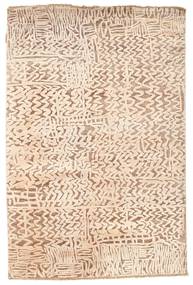  123X185 Abstrakt Klein Damask Teppich Wolle, Carpetvista