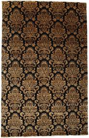 Damask Teppich 196X306 Braun/Orange Wolle, Indien Carpetvista