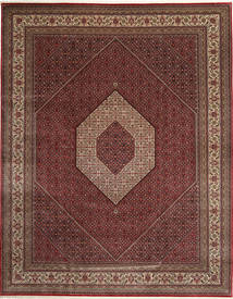 Tapete Oriental Bijar Indo 303X392 Castanho/Vermelho Grande (Lã, Índia)