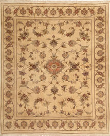  Yazd Rug 197X238 Persian Wool Beige/Orange Carpetvista
