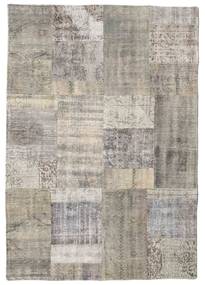 Patchwork Rug 142X202 Beige/Grey Wool, Turkey Carpetvista