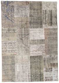 141X202 Patchwork Teppich Moderner Beige/Grau (Wolle, Türkei) Carpetvista