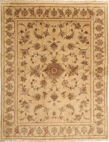  Yazd Rug 197X250 Persian Wool Beige/Orange Carpetvista