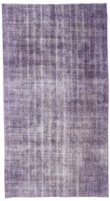  Colored Vintage Rug 150X275 Wool Purple/Grey Small Carpetvista