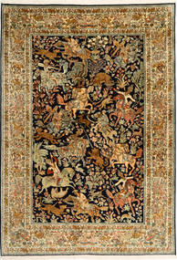 171X243 Koberec Kashmir Čistá Hedvábí Figurální/Obrazový Orientální (Hedvábí, Indie) Carpetvista