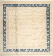 絨毯 タブリーズ Royal Magic 302X311 正方形 ベージュ/グレー 大きな (ウール, インド)