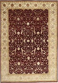 Tapete Oriental Tabriz Royal Magic 202X299 Bege/Vermelho Escuro (Lã, Índia)