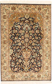  Orientalischer Kaschmir Reine Seide Teppich 63X97 Seide, Indien Carpetvista