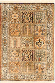  Orientalischer Kaschmir Reine Seide Teppich 63X92 Seide, Indien Carpetvista