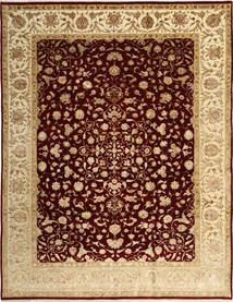 244X315 Tapete Tabriz Royal Magic Oriental Bege/Vermelho Escuro (Índia) Carpetvista