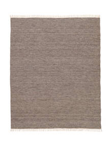  250X300 Einfarbig Groß Melange Teppich - Braun Wolle