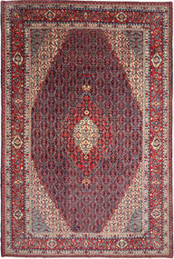  Orientalisk Sarough Matta 220X334 Röd/Mörkröd Ull, Persien/Iran Carpetvista