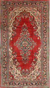 Alfombra Sarough 200X363 Rojo/Marrón (Lana, Persia/Irán)