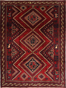  Orientalisk Shiraz Matta 235X310 Mörkröd/Röd Ull, Persien/Iran Carpetvista